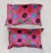 Pair of Pink Ikat Pillows No. i142