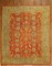 Antique Turkish Tomato Red Oushak rug No. j1368