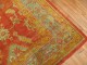 Antique Turkish Tomato Red Oushak rug No. j1368