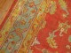 Antique Turkish Tomato Red Oushak rug No. j1368