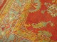 Antique Turkish Tomato Red Oushak rug No. j1368