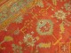 Antique Turkish Tomato Red Oushak rug No. j1368
