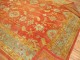 Antique Turkish Tomato Red Oushak rug No. j1368