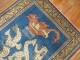 Double Dragon Blue Vintage Turkish Rug No. j1647