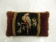 19th century French Pigeon Needlepoint Velvet Tassel Pillow No. j1721