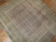 Worn Dusty Pink Persian Square Rug No. j1816