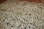 Blue Gray Chartreuse Antique Persian Tabriz Carpet No. j1942