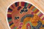 Oval Dragon Art Deco Chinese Rug No. j2135