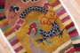 Oval Dragon Art Deco Chinese Rug No. j2135