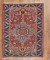 Traditional Persian Heriz Scatter Rug No. j2197