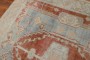 Vintage Turkish Tomato Red Blue Rug No. j2244