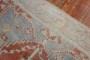 Vintage Turkish Tomato Red Blue Rug No. j2244