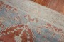 Vintage Turkish Tomato Red Blue Rug No. j2244