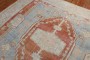 Vintage Turkish Tomato Red Blue Rug No. j2244