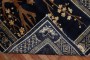 Navy Blue Tree Pattern Antique Chinese Rug No. j2246
