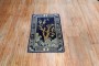 Navy Blue Tree Pattern Antique Chinese Rug No. j2246