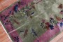 Green Plum Chinese Art Deco Rug No. j2268