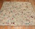 Square American Hooked Floral Rug No. j2508