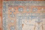 Ivory Field Floating Bird Persian Tabriz Rug No. j2517