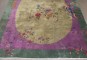 Large Green Purple Art Deco Rug No. j2647