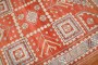 Vintage Orange Turkish Bergama Carpet No. j2989