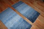 Pair of Blue Modern Persian Gabbeh Rugs No. j3125 