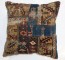 Antique Caucasian Patchwork Rug Pillow No. j3143a