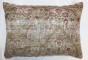 Worn 19th Century Kerman Rug Pillow No. j3145c