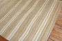 Light Brown Ivory Striped Turkish Kilim No. j3218
