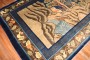 Antique Chinese Landscape Rug Woven Horizontally No. j3366