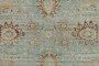 Oversize Light Blue Persian Yazd Rug No. j3406