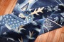 Blue Chinese Animal Pictorial Rug No. j3525