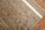 Striped Turkish Brown Mohair Rug No. j3671