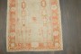 Ivory Orange Antique Oushak Scatter Rug No. j3814