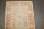 Ivory Orange Antique Oushak Scatter Rug No. j3814