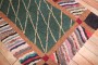 Green American Hooked Rug No. j3877