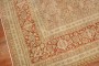 Apricot Light Green Persian Tabriz Rug No. j3934