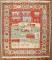 Vintage Turkish Animal Scenic Rug No. j3951