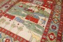 Vintage Turkish Animal Scenic Rug No. j3951