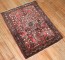 Traditional Red Blue Mini Sarouk Rug No. j3953