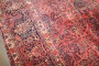 Oversize Red Navy Sarouk Rug No. j3967