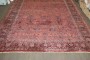 Oversize Red Navy Sarouk Rug No. j3967