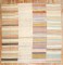 Striped Turkish Square Kilim  No. j3980