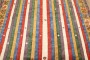 Vintage Inspired Striped Turkish Konya Square Rug No. j3984