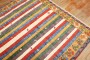 Vintage Inspired Striped Turkish Konya Square Rug No. j3984