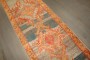 Vibrant Antique Turkish Oushak Runner No. j4059