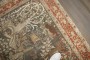 Antique Tabriz Gray Field Animal Rug No. j4060