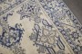 Ivory Blue Crab Antique Oushak Rug No. j4064