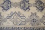 Ivory Blue Crab Antique Oushak Rug No. j4064