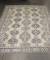 Ivory Blue Crab Antique Oushak Rug No. j4064